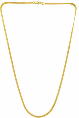 NKS Gold plated Chain For Boys and Man Alloy, Brass Chain Gold-plated Plated Brass Chain
