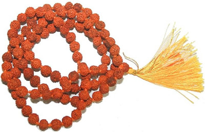 Ceylonmine01 5 Mukhi Rudraksha Ornament Jaap Mala Original 108 Beads Suitable for Men & Women Beads Rudraksha Chain