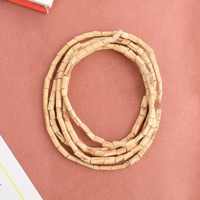 Satvik Tulsi Mala Flat Beads (Small) (Pack of 1) Wood Chain