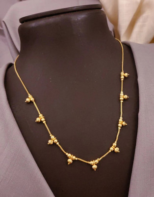 S K D J Gold-plated Plated Brass Necklace