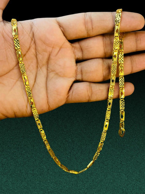 RKB SALES 1 gm high quality gold plated men's chain Gold-plated Plated Alloy Chain