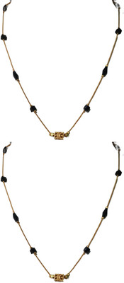 RDH Jewellery Sparkling Beads Gold-plated Plated Stainless Steel Chain