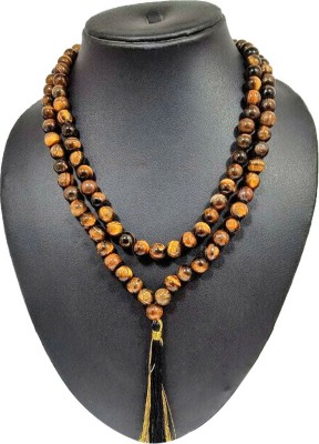EXCEL Genuine 8 mm beads Tiger Eye 108 Beads Rosary Necklace Mala Cat's Eye Crystal Chain