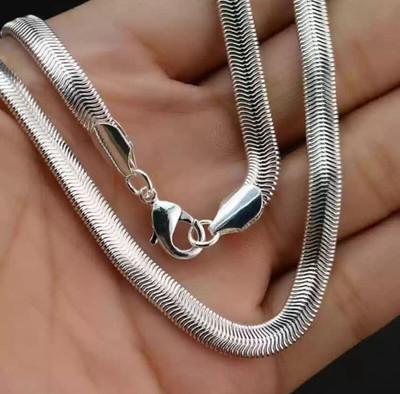 Neerajyoti Snake Chain SIlver Gold-plated Plated Brass Chain