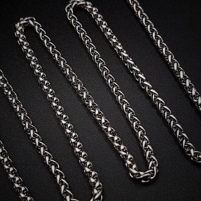 Smykker Fashion Silver Plated Stainless Steel Chain