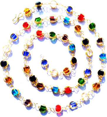 GIACOMO Multi Purest Crystal Real Lookfashionable Daily Use 24inch Necklace Pearl Gold-plated Plated Brass, Alloy Necklace