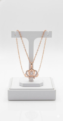 Sahelistyle Pendant Chain Jewellery Set / Stylish And Partywear Necklace For Women & Girls Stainless Steel Chain Set