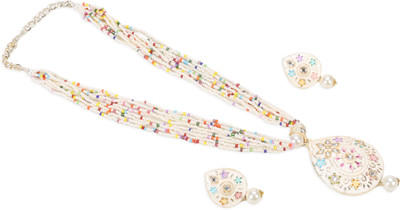 URBANELA Brass White Jewellery Set(Pack of 2)