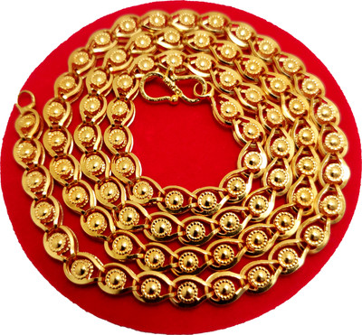manohar One Gram Gold Plated Chain Gold-plated Plated Brass Chain
