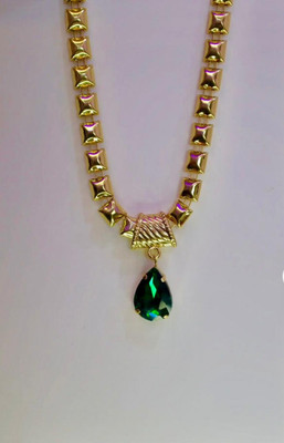 shawor Crystal Gold-plated Plated Stainless Steel Necklace