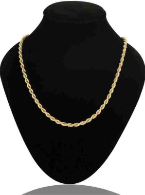 zoomi fashion gold brass metal necklace chain129 Gold-plated Plated Brass Chain