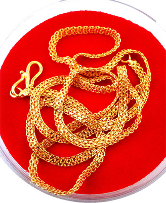manohar One Gram Gold-plated Plated Brass Chain