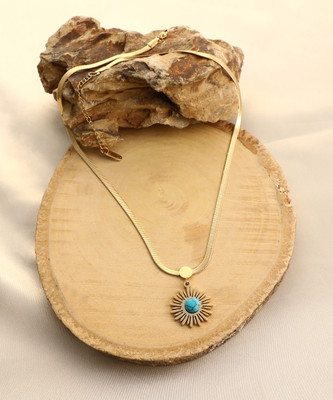 SOHI Women's The Soleil Pendant Necklace - California Gold Gold-plated Plated Alloy Chain