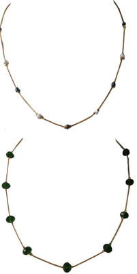 RDH Jewellery Sparkling Beads Gold-plated Plated Stainless Steel Chain