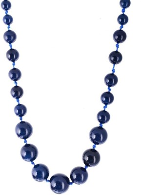 numeroastro Blue Agate (Hakik) Mala Agate Stone Chain