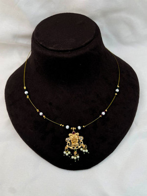 RKB SALES Invisible Necklace For Women Cubic Zirconia Gold-plated Plated Alloy Necklace