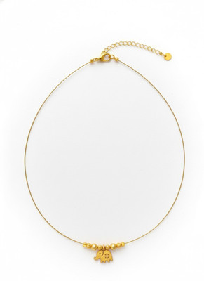 shwe art NA Brass Plated Metal Choker