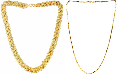 HEM RUPA The Perfect Necklace Chain for Men and Boys Gold-plated Plated Metal Chain
