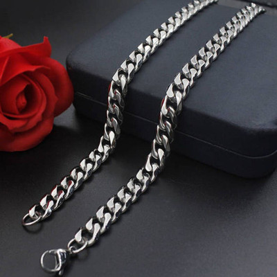 db enbloc The Ultimate Stylish Alloy Chain for boys and Men Sterling Silver Plated Stainless Steel Chain