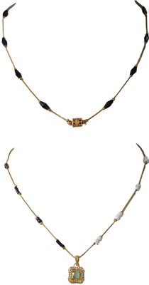 RDH Jewellery Sparkling Beads Gold-plated Plated Stainless Steel Chain