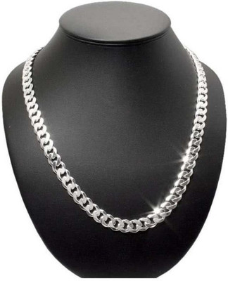 Faizam Collection 00 - HJ - S2 Rhodium, Silver Plated Alloy Chain