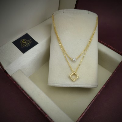 CHARLI ART JEWELLERY Fancy High Gold Plated Chain Diamond Gold-plated Plated Alloy Chain