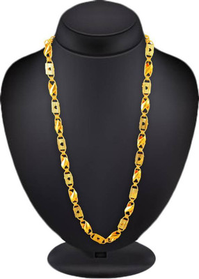 PROSHIMIVA 1 gram High Quality Indian Polished “20” Inches Gold Chain for Men and boy Gold-plated Plated Alloy Chain