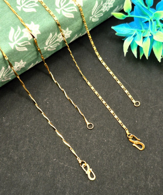 Divyanshi Collection Gold-plated Plated Brass Chain