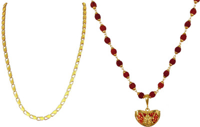 HEM RUPA The Perfect Necklace Chain for Men and Boys Gold-plated Plated Metal, Brass Chain