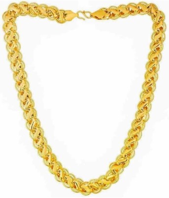 mohita collection chain for boys 1 gram gold chain for men gents golden necklace neck chain long Gold-plated Plated Alloy Chain