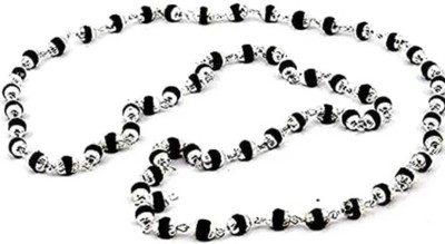 Divine rudras Karungali silver plated mala Silver Plated Wood Necklace