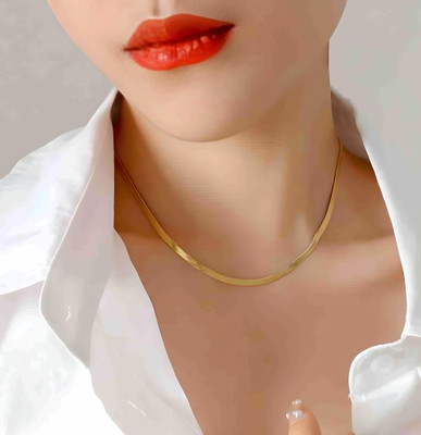 REVERSEA 1 Gram For Boys and Man Stainless Steel Gold-plated Plated Brass Chain