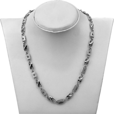 shankhraj mall Unveiling the Ultimate Sterling Silver Necklace Chain for Men and Boys Silver Plated Alloy Chain