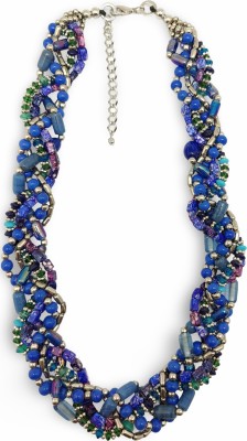 DCA Dca Blue, Crystal Glass Necklace For Women (4457 ) Glass Necklace