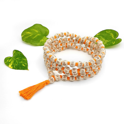 Rudjap Rudjap Original Tulsi Radhe Mala 108 Beads For Men And Women (Pack Of 1) Wood Chain