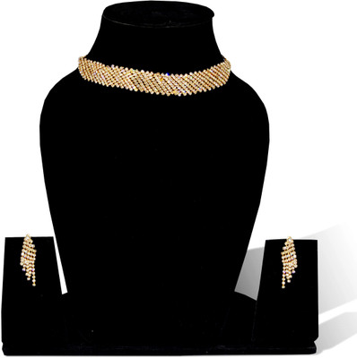 Utkarsh Metal Gold-plated Gold Jewellery Set(Pack of 1)