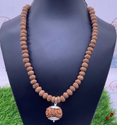 Rudraksham Rudraksha Japa Mala, 108 Dana(Beads) Size-10mm Rudraksha Chain