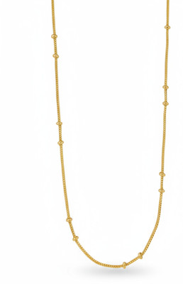 Zevoria Stylish Gold Plated Chain for Men & Women | Unisex Daily Wear Fashion Jewellery Copper Chain