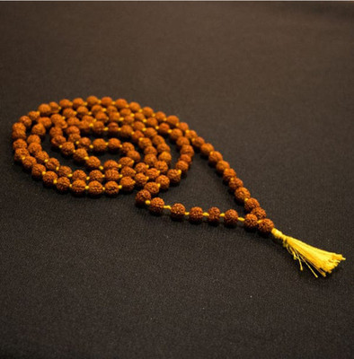 Beliko 5 Mukhi Rudraksha Mala 108 Beads / Daily Mantra Japa mala / Astrology Chain Beads Rudraksha Necklace