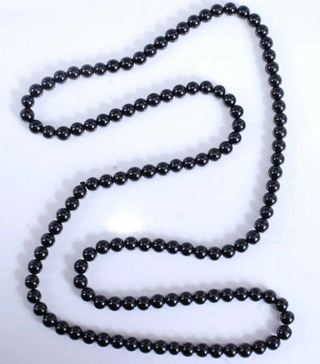 D2Fashion Bead Black Chain For Men & Women with High Quality, Rhodium Plated Metal Chain Rhodium Plated Metal Chain