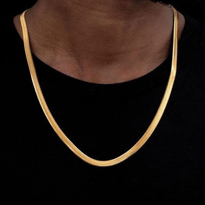 DAREBYGOLDENERA Anti Tarnish Plain Silk Design Gold-plated Plated Stainless Steel Chain
