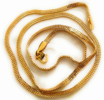 REVERSEA Latest Gale Ki Chain Ladies One Gram Gold Plated Chain For Women Neck Chain Gold-plated Plated Brass Chain