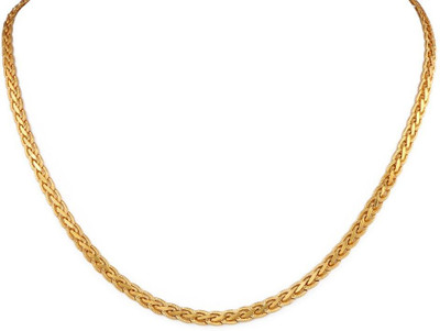Moda Stella Flat S choti Gold-plated Plated Brass, Copper Chain