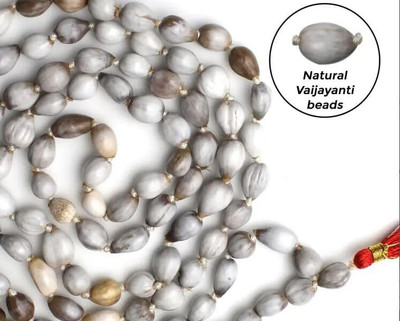 KOCCHI Vaijanti Mala/Natural Vaijanti Mala With Rudraksha 108 Rudraksh 1Pc CV33 Stone Chain