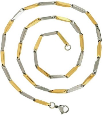 vien Silver, Gold-plated Plated Stainless Steel Chain