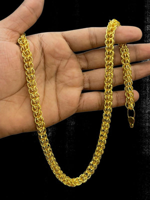 RKB SALES 1gm gold plated High Quality chain for men Gold-plated Plated Alloy Chain