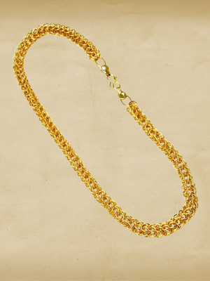 RKB SALES 1gm gold plated High Quality Indian Polished chain men Gold-plated Plated Alloy Chain