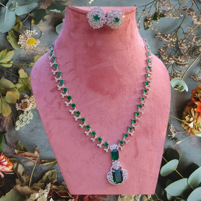 URBANELA Brass Silver Jewellery Set(Pack of 2)