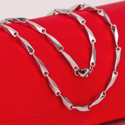 zayraa Silver Rice Chain For Boys Handmade Jewellery Necklace Chains For Men Boys Chain Silver Plated Stainless Steel Chain