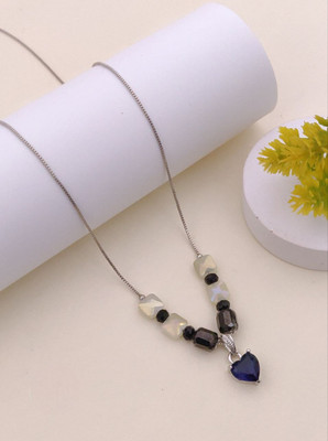 RAXOR Elegant Two-Tone Crystal Gold-plated Plated Alloy Necklace